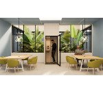 Cabine acoustique Essentielle S - 1 personne - extérieur chêne clair / intérieur Gris