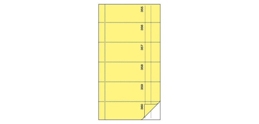 Bloc de bons 'Carnet de bons', 105 x 200 mm, AC