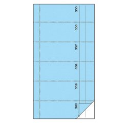 Bloc de bons 'Carnet de bons', 105 x 200 mm, bleu