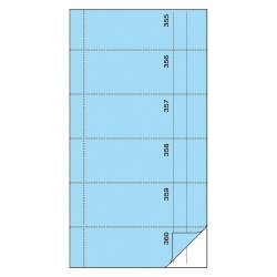 Bloc de bons 'Carnet de bons', 105 x 200 mm, bleu