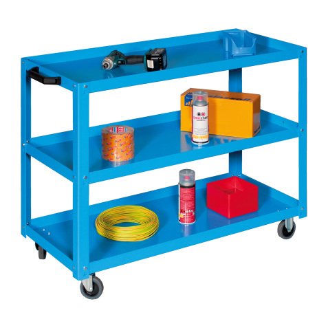 Carrello componibile MG406 con 3 ripiani, 1000 x 450 x 800 mm