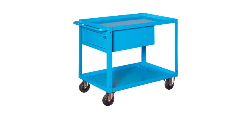 Carrello monoblocco MG405A/A con 2 ripiani e cassetto, 920 x 600 x 840 mm