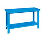 Banco da lavoro componibile MG 102S con piano in lamiera, 1500 x 700 x 890 mm
