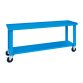 Banco da lavoro monoblocco su ruote MG 134 con piano in lamiera, 2000 x 700 x 870 mm