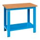 Banco da lavoro componibile MG 105S con piano in legno, 1000 x 700 x 885 mm