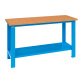 Banco da lavoro monoblocco MG 106 con piano in legno, 1500 x 700 x 885 mm