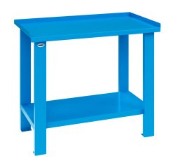 Banco da lavoro monoblocco MG 101 con piano in lamiera, 1000 x 700 x 890