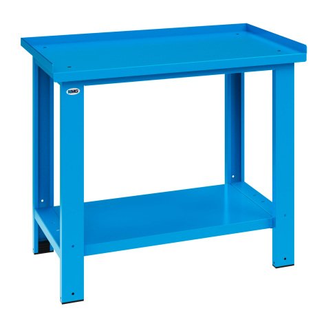 Banco da lavoro componibile MG 101S con piano in lamiera, 1000 x 700 x 890