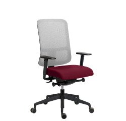 Chaise de bureau Sitizen -mécanisme synchrone avec réglage de la profondeur d'assise - maille et tissu avec accoudoirs 3D