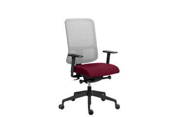 Office chair Sitizen - synchronous mechanism with seat depth adjustment - mesh and fabric with 3D armrests
