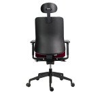 Chaise de bureau Ofys tissu avec accoudoirs 4D et appui-tête