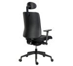 Chaise de bureau ergonomique Sitizen - Mécanisme synchrone -Tissu - Avec ou sans accoudoirs -Pieds noirs - Appui tête