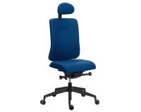 Chaise de bureau Ofys tissu avec appui-tête