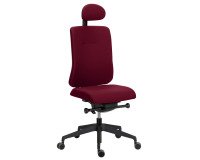 Chaise de bureau Sitizen tissu avec appui-tête
