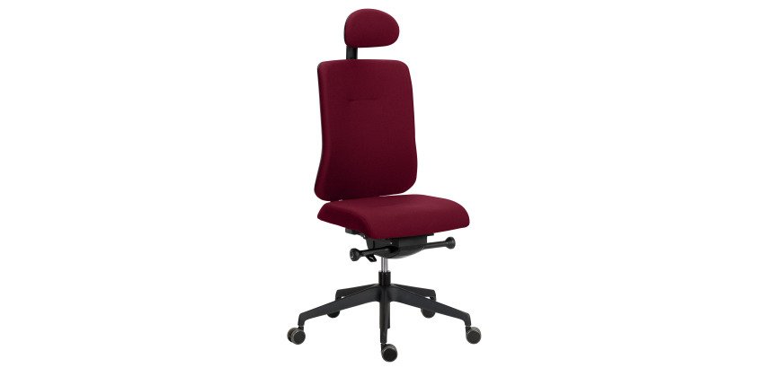 Chaise de bureau Sitizen tissu avec appui-tête