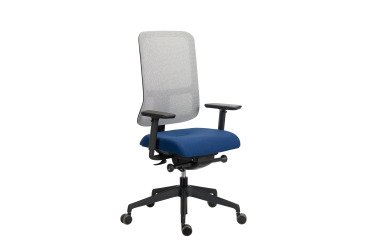 Office chair Sitizen - synchronous mechanism with seat depth adjustment - mesh and fabric with 4D armrests