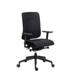 Chaise de bureau Sitizen tissu avec accoudoirs 4D
