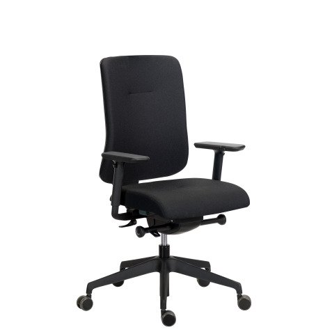 Chaise de bureau Sitizen tissu avec accoudoirs 4D