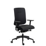 Chaise de bureau ergonomique Sitizen - Mécanisme synchrone - Tissu  - avec ou sans accoudoirs - Pieds noirs