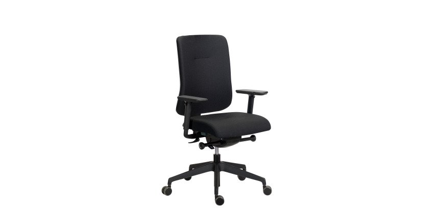Chaise de bureau Ofys tissu avec accoudoirs 4D