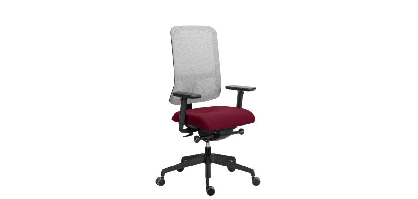 Chaise de bureau Ofys maille avec accoudoirs 4D
