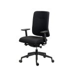 Chaise de bureau ergonomique Sitizen - Mécanisme synchrone - Tissu  - avec ou sans accoudoirs - Pieds noirs