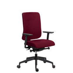Chaise de bureau Sitizen tissu avec accoudoirs 4D