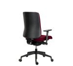 Sitizen ergonomic office chair, synchronous mechanism with seat depth adjustment, fire-resistant fabric, with or without armrests, black legs