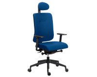 Chaise de bureau Sitizen tissu avec accoudoirs 3D et appui-tete