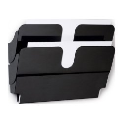<magnetic wall sorter 2 compartments Durable Flexiplus A4 black>