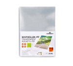 Chemise coin plastique Durable A4 polypropylène 10/100e incolore - Boîte de 100