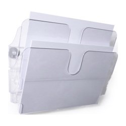Magnetic wall-mounted sorter 2 compartments Durable Flexiplus A4 clear