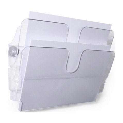 Wandsorteerder magnetisch, 2 vakken Durable Flexiplus A4, kleurloos