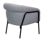Fauteuil Stellan - Tissu - Pieds métal noirs