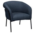 Fauteuil Stellan - Tissu - Pieds métal noirs