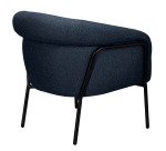 Fauteuil Stellan - Tissu - Pieds métal noirs