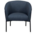 Fauteuil Stellan - Tissu - Pieds métal noirs