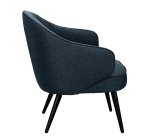 Fauteuil Yvan - Tissu - Pieds métal noirs