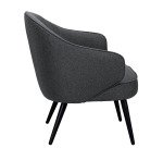 Fauteuil Lennon - Tissu - Pieds métal noirs