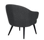 Fauteuil Lennon - Tissu - Pieds métal noirs