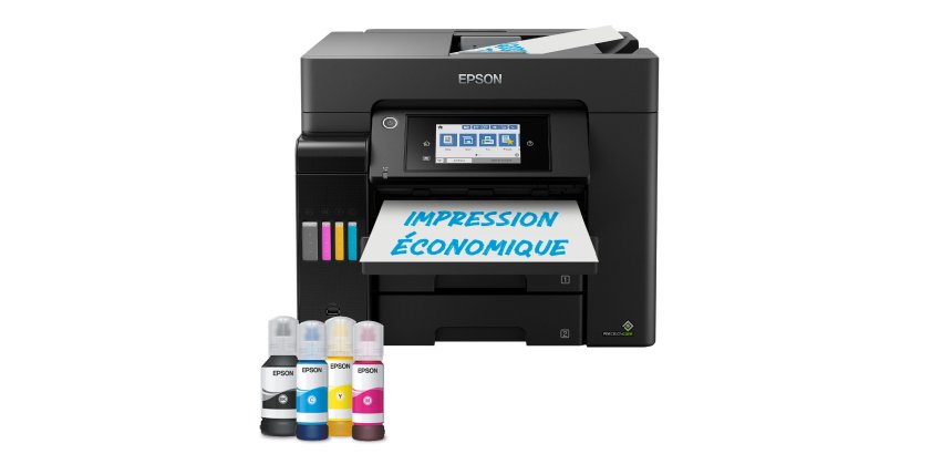 Epson ECOTANK ET-5855 Imprimante multifonction à réservoir d'encre 4 en 1 - Wifi - A4 couleur