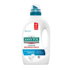 Lessive liquide désinfectante Sanytol Professionnel - 70 lavages - Bidon de 3,5 L
