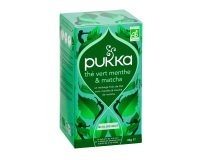 Thé vert menthe et matcha Bio Pukka - Boîte de 20 sachets