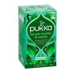 Thé vert menthe et matcha Bio Pukka - Boîte de 20 sachets