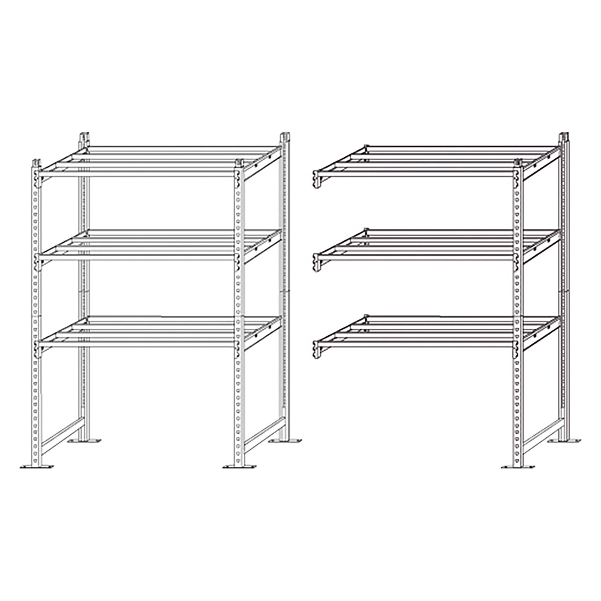 Paperflow Rang'Eco base and combination module shelf blue l 125 x d 34 x h 200 cm with optional shelves and shelf covers