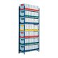 Scaffale modulo base ed aggiuntivo Paperflow Rang'Eco blu l 125 x p 34 x h 200 cm con ripiani e copriripiano opzionali