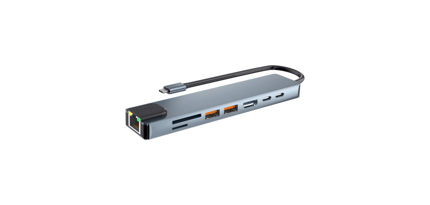 Hub USB C 8 en 1 iClick Pro TnB