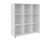 Structure casier flexycaz 9 cases vides 3 x 3 cases L 120 x P 42 x H 131,4 - Blanc