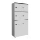 Casier flexycaz 8 cases carbone 2 x 4 cases l 80 x p 42 x h 173,5 + pass - 4 portes individuelles + 2 doubles