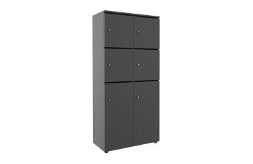 Casier de rangement de bureau Flexycaz 6 cases individuelles + 2 doubles L 80 x P 42 x H 173,5 cm + clé pass